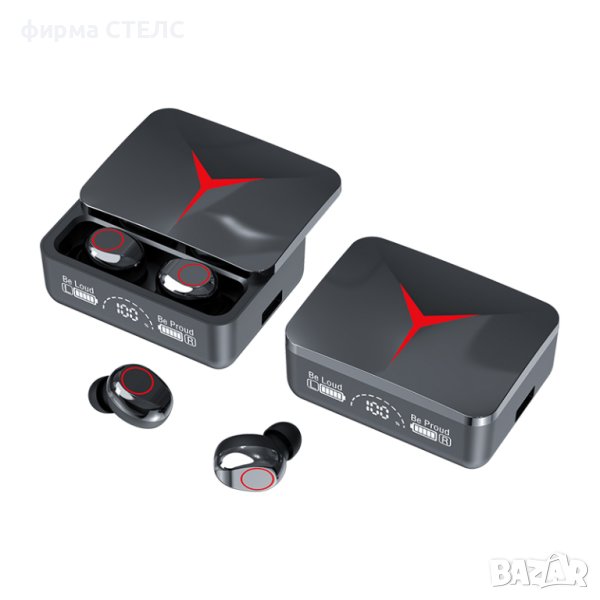 Геймърски слушалки STELS M90, True Wireless, IPX2, Bluetooth, Touch Control, Черен, снимка 1