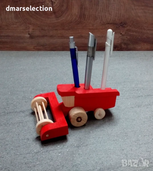 Декоративен дървен комбайн - моливник DMAR 268M, снимка 1