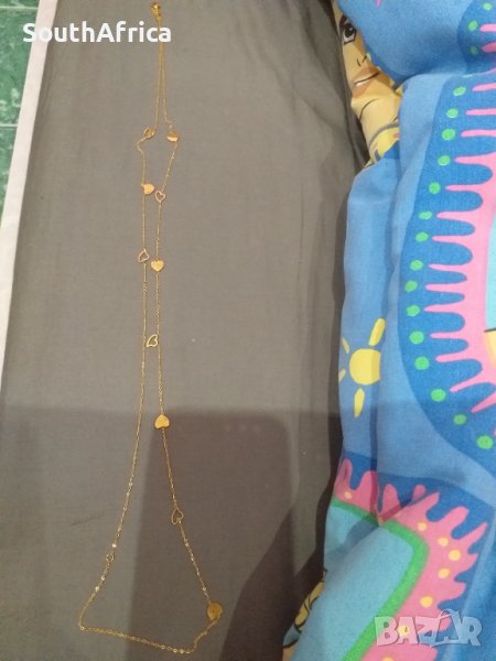 Дълго двойно колие със сърца-стомана-Ново!, снимка 1