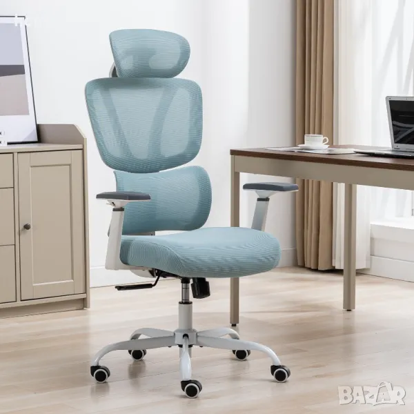 ПРОМОЦИЯ Многофункционален ергономичен офис стол BRTHORY 6007 (OFFICE CHAIR), снимка 1