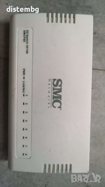 Суич за компютър SMC SMCFS8 10/100 8-Port Switch, снимка 1