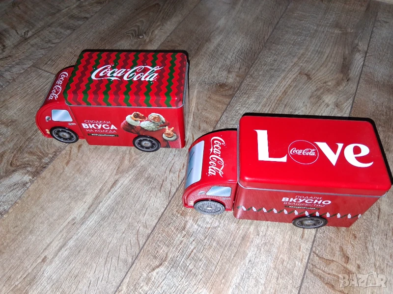 Coca Cola метални камиони 2 бр., снимка 1