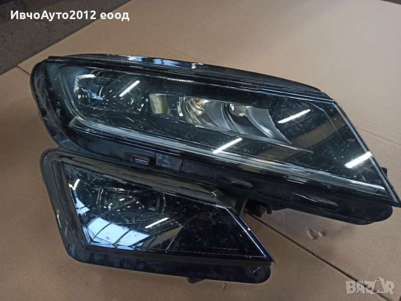 Фар десен оригинален hella 566941016F skoda Kodiak full led, снимка 1