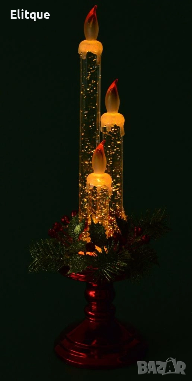 Празничен блясък и топлина с декоративни светещи свещи, снимка 1