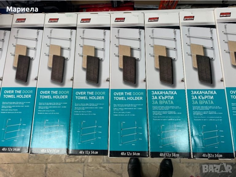 Закачалка за зад врата / Метална закачалка за хавлии / Поставка за хавлии / , снимка 1