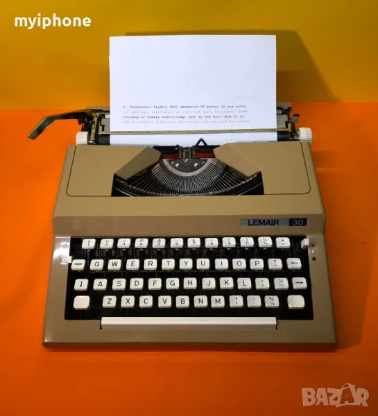 Пишеща Машина Lemair 3/ 3 цвята Латиница нова лента топ състояние, снимка 1