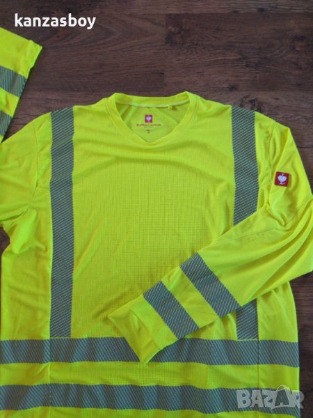 engelbert strauss warnschutz funktions longsleeve - мъжка работна блуза КАТО НОВА 3ХЛ точни размери , снимка 1