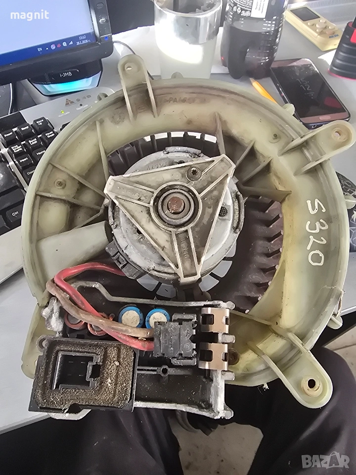 Вентилатор парно за Mercedes-Benz S-Class Sedan (W220) (10.1998 - 08.2005) A2038218651 / A22082031, снимка 1