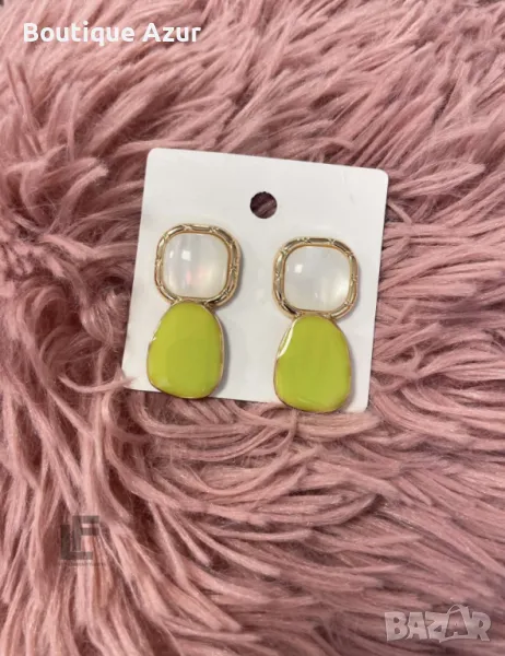 Обеци LFS Eternal Elegance Green , снимка 1