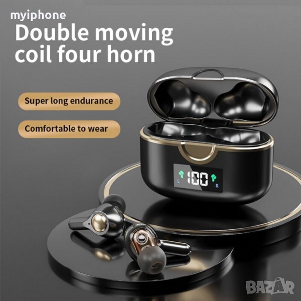 Безжични слушалки  4 микрофона Earbuds Bluetooth 5.1, снимка 1