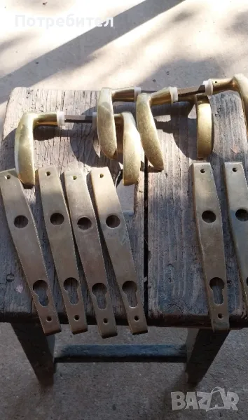 месингови дръжки. Нови. Четири комплекта. , снимка 1