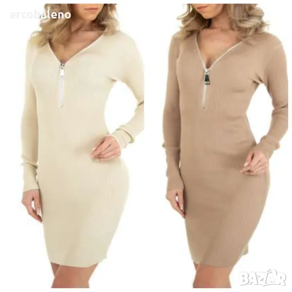 Дамска стреч рокля, 2цвята , снимка 1