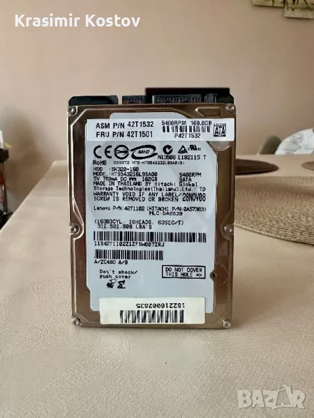 Хард Диск 2.5” 160GB Sata, снимка 1
