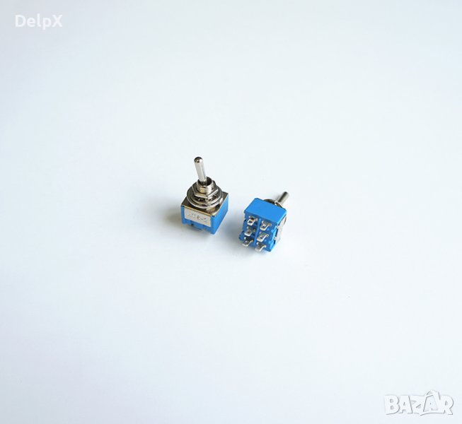 Ключ с лост 6pin и 3 положения син 250V 3A Ф6mm, снимка 1