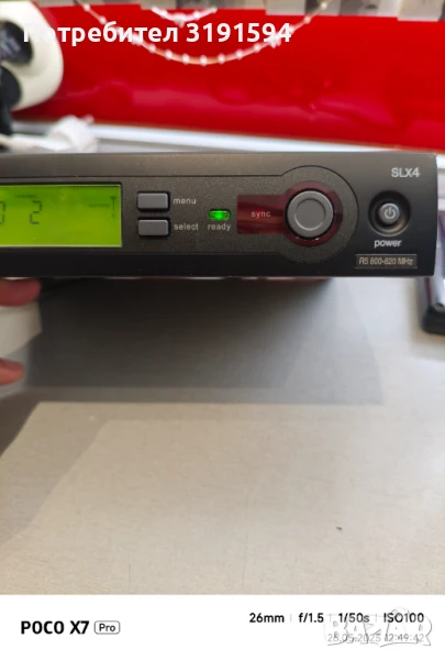 Shure SLX4 Безжична система за кларинет,китара,Сакс,бузуки и т.н, снимка 1