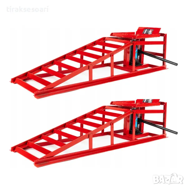 Професионален Комплект от 2 рампи за кола по 5 тона с крик Mar-Pol , снимка 1