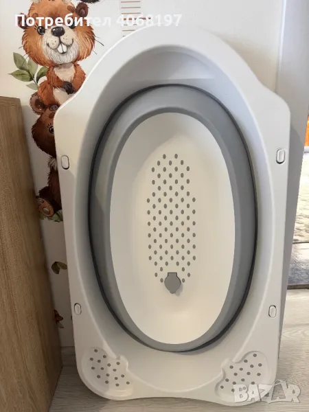 Сгъваема вана за бебе / Сгъваемо бебешко корито, снимка 1