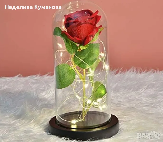 ❌️ ВЕЧНА РОЗА В СТЪКЛО ПОДАРЪК, снимка 1