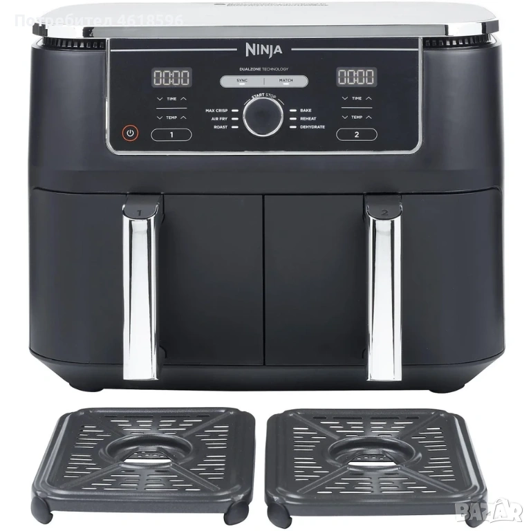 Ninja Foodi MAX Dual Zone Airfryer 9,5 l / Еър фрайър , снимка 1