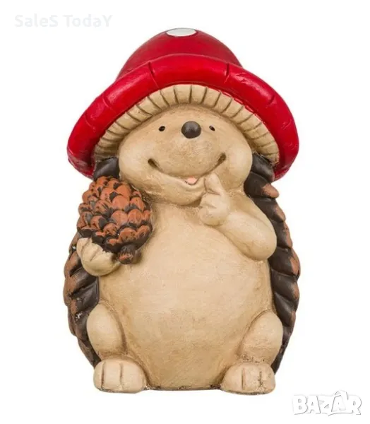 Керамичен фигурка за градина, тераса, балкон, Таралеж, 30см , снимка 1