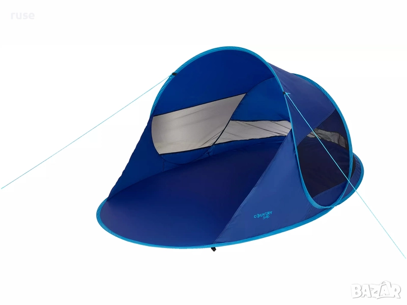 НОВИ! Саморазпъваща се плажна тента цяла 195 x 120 x 90 см, снимка 1