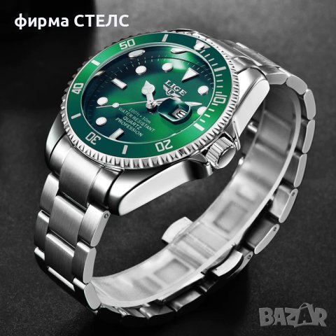 Мъжки часовник Lige Sport Watch, Водоустойчив, Неръждаема стомана, снимка 5 - Мъжки - 40246690