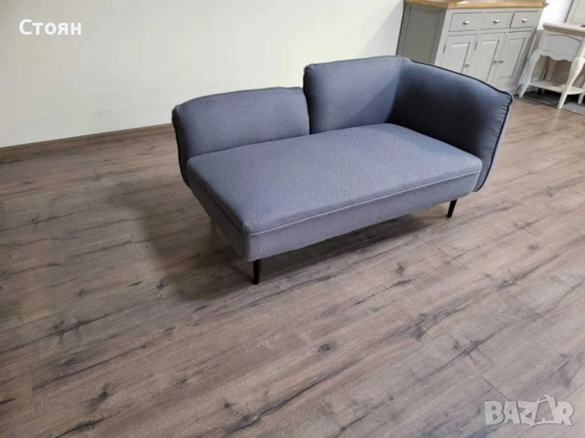 Сив диван от плат двойка, снимка 7 - Дивани и мека мебел - 52010419