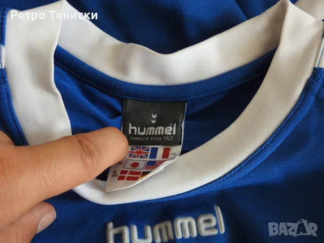 Тениска Greve Boldklub — Домакински Hummel — Мъже размер XXL Синьо, снимка 4 - Тениски - 56314761