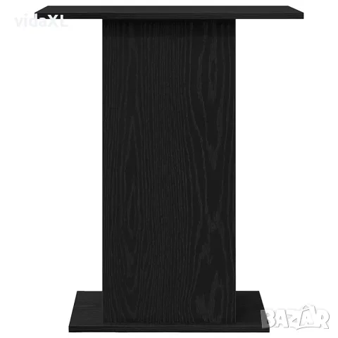 vidaXL Поставка за аквариум черно и дъб 60,5x36x72,5см инженерно дърво, снимка 5 - Аквариуми - 56148350