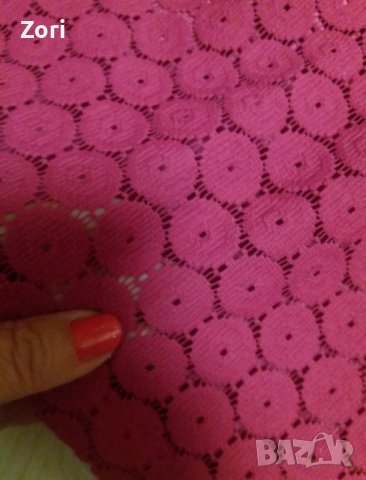 РАЗКОШНА дантелена рокля в нежен малинов цвят , снимка 2 - Рокли - 41771460