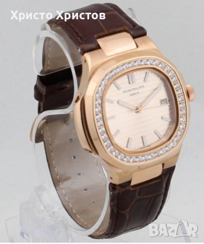 Дамски луксозен часовник Patek Philippe Nautilus, снимка 3 - Дамски - 41649424