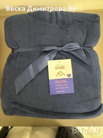 🧣 Дебело зимно одеяло с ръкави и качулка TOP QUALITY HOME SWEET.  Отлично качество!, снимка 5 - Други - 52268432