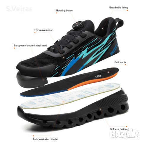 Защитни Работни Обувки, Система за бързо закопчаване, S3, снимка 7 - Други - 42044402