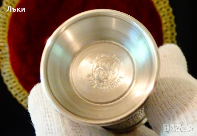 Чаша от калай "Die Lindenwirtin" , снимка 6 - Антикварни и старинни предмети - 41693327