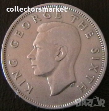 1 флорин 1948, Нова Зеландия, снимка 2 - Нумизматика и бонистика - 34371329