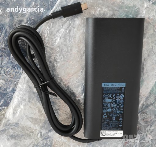 DELL USB Type-C 130W 20V - 6.5A Оригинално зарядно за лаптоп чисто ново, снимка 4 - Захранвания и кутии - 41783064