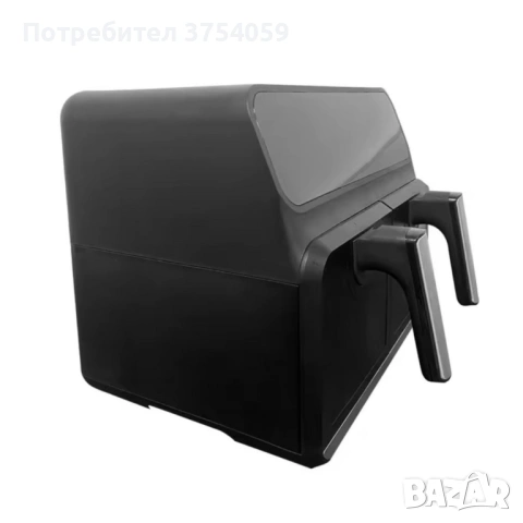 Двоен фритюрник Air Fryer, работещ  без олио, 8L, цифров дисплей, технология за интелигентно разпозн, снимка 5 - Фритюрници - 53179881