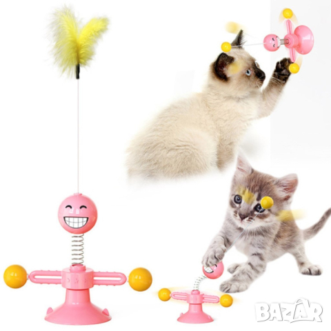 Забавна и възпитателна въртяща се играчка за котки, снимка 5 - За котки - 44657301