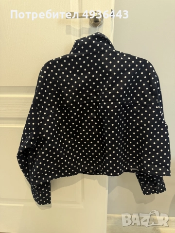 Късо яке на точки ZARA, снимка 2 - Якета - 55902196