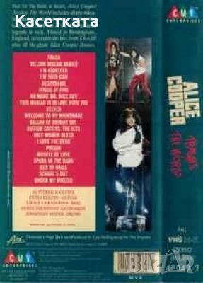 Видеокасета VHS Alice Cooper ‎– Trashes The World, снимка 2 - Други жанрове - 53661548