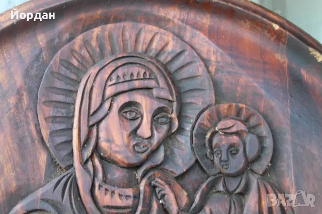Дърворезба Икона, снимка 2 - Икони - 47895169