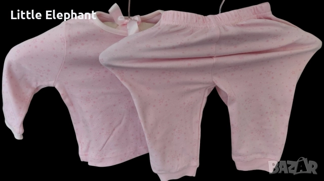 Пижамка от две части звездички за 6-9 мес момиченце,колекция"Stars",Англия/нова