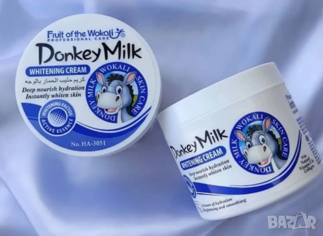 Избелващ и хидратиращ крем за лице с магарешко мляко Fruit of the Wokali ORIGINAL! Състава е еднакъв, снимка 6 - Други - 52098763