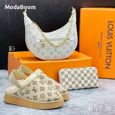 Louis Vuitton дамски комплекти , снимка 2 - Пантофи - 48286550