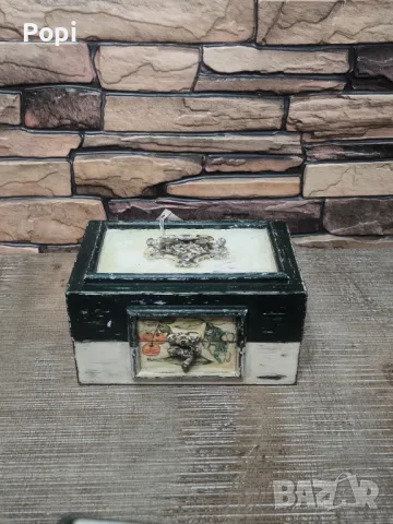 Винтидж дървени кутии 3 в 1, снимка 7 - Антикварни и старинни предмети - 48956522