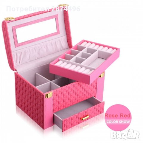 1123 Луксозен органайзер за бижута и аксесоари, снимка 2 - Подаръци за жени - 35794994