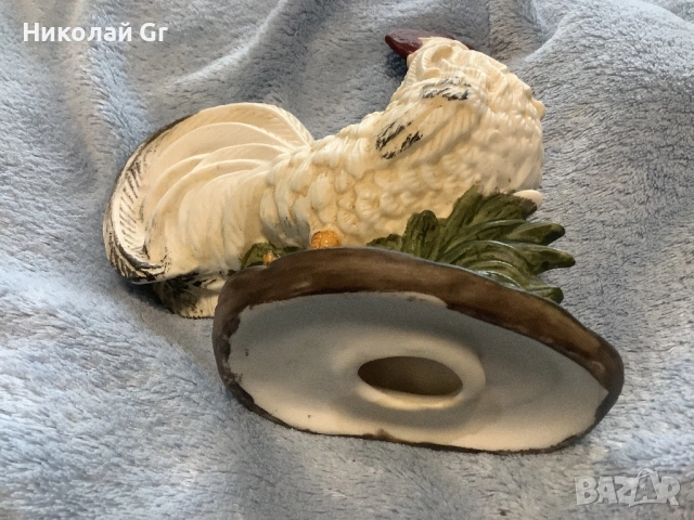 Фигурка порцелан  производство Франция 1930 години отличен състояние, снимка 5 - Статуетки - 53860544