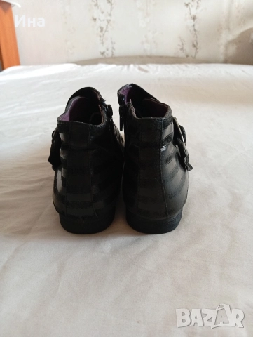ЧЕРНИ боти на VAGABOND естествена кожа, снимка 4 - Дамски боти - 52838310