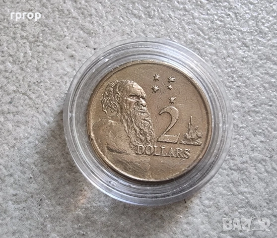 Австралия . Два долара . Абориген . 1999 година.
