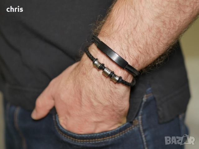 Мъжки бутикови гривни – стил, класа и характер, снимка 6 - Гривни - 52029082
